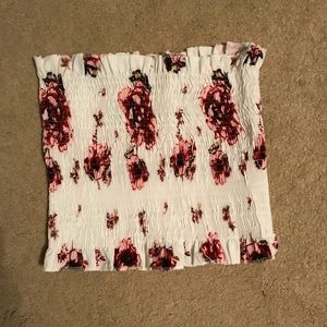 floral tube top